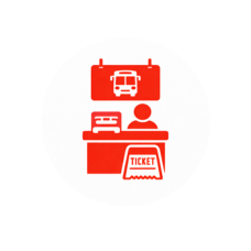 Public transport ticket counters